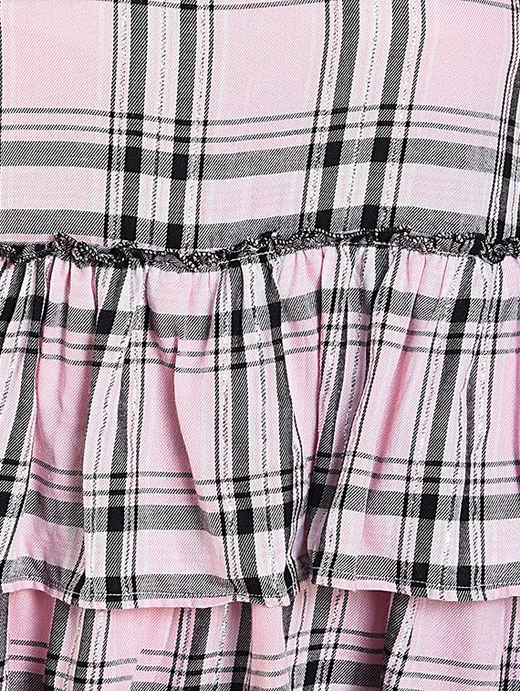 ruffle detail checkered top - 16262729 - Zoom Image - 3