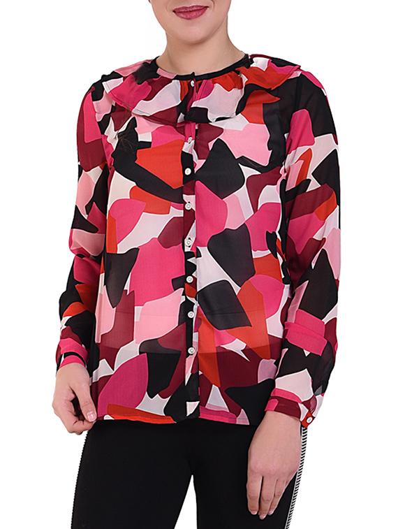 button up geometric top - 16262740 - Zoom Image - 1