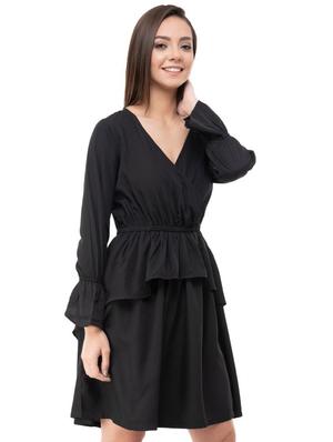 ruffle detail flared dress - 16263159 - Standard Image - 2