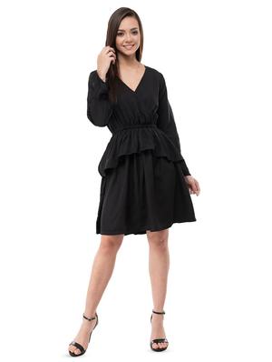 ruffle detail flared dress - 16263159 - Standard Image - 4