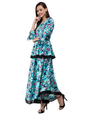 butterfly print layered dress - 16263170 - Standard Image - 2