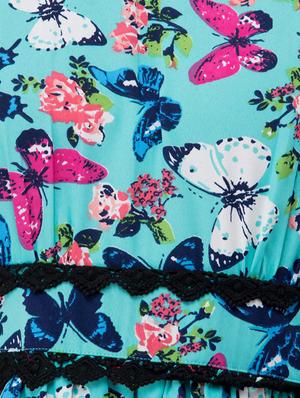 butterfly print layered dress - 16263170 - Standard Image - 4