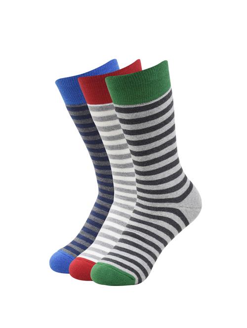 men pack of 3 striped above ankle length sock - 16263229 - Standard Image - 1
