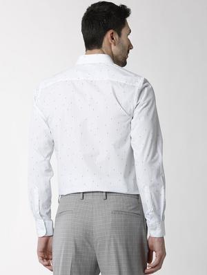 white printed casual shirt - 16263394 - Standard Image - 3
