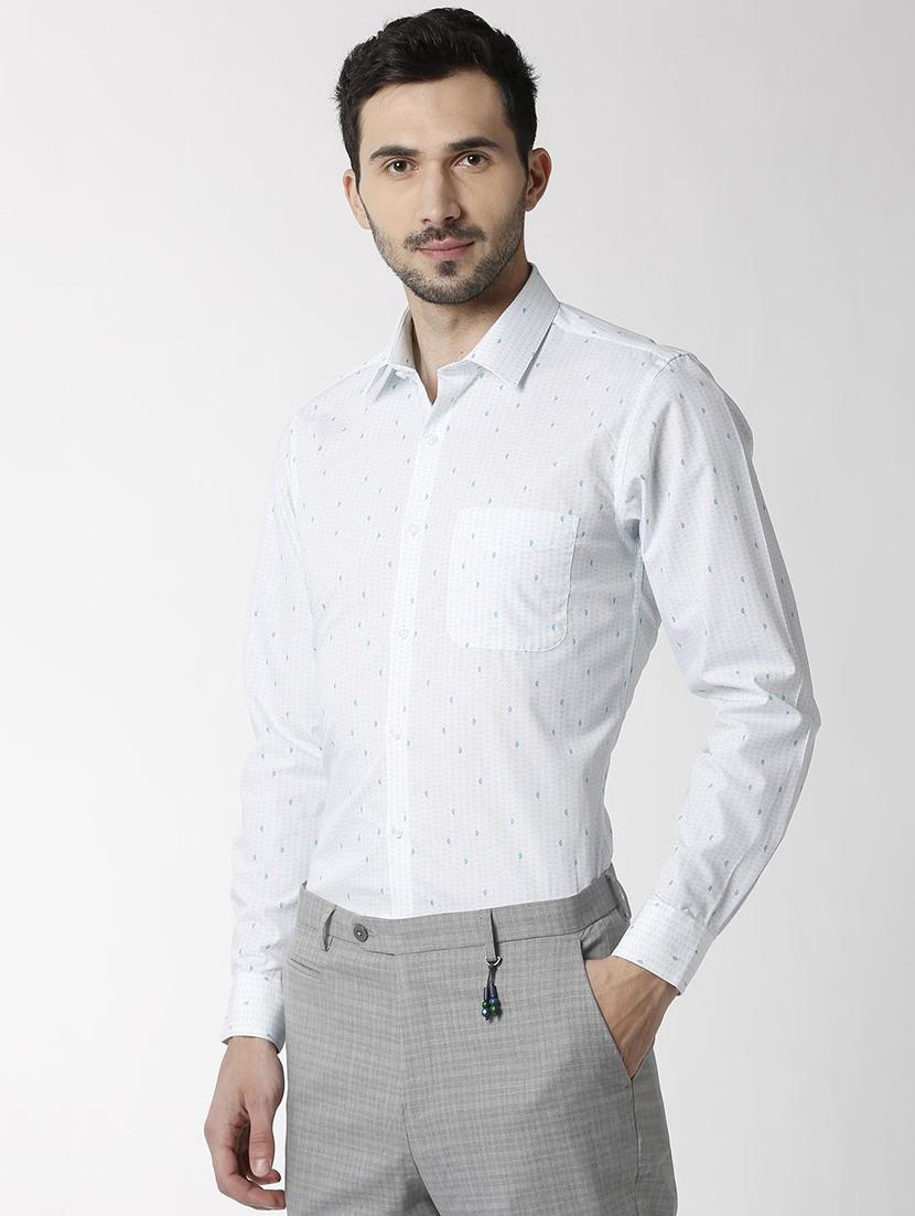 white printed casual shirt - 16263394 - Zoom Image - 2