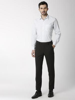 white printed formal shirt - 16263625 - Standard Image - 4