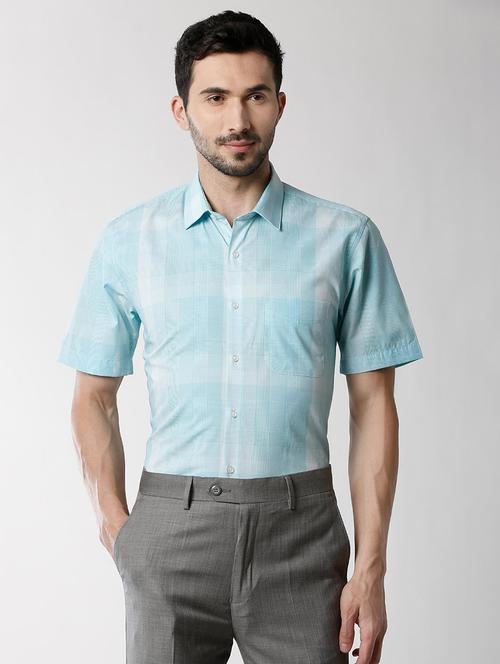 blue checkered formal shirt - 16263630 - Standard Image - 1