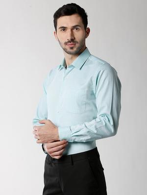 green self design formal shirt - 16263638 - Standard Image - 2