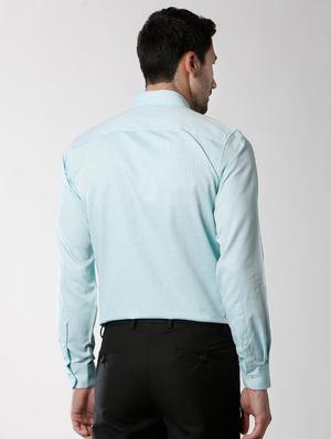 green self design formal shirt - 16263638 - Standard Image - 3