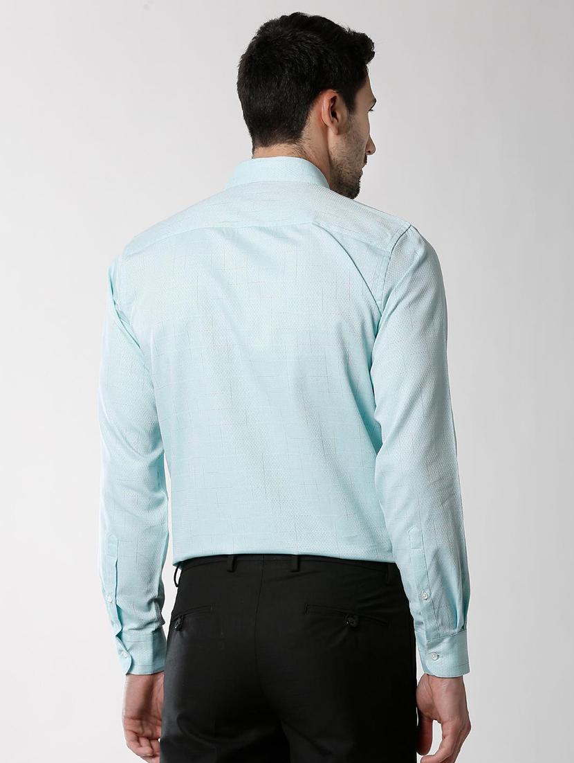 green self design formal shirt - 16263638 - Zoom Image - 3
