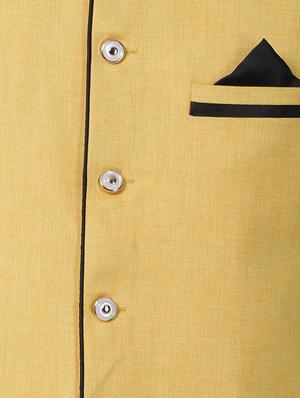 white silk blend kurta pyjama set with nehru jacket - 16263908 - Standard Image - 4