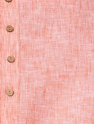 orange cotton asymmetric kurta pyjama set - 16264027 - Standard Image - 4