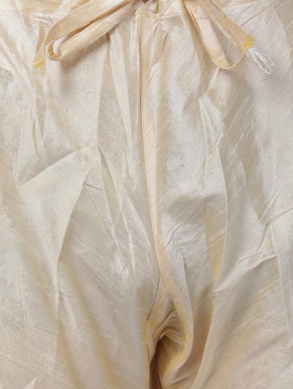 beige dupion kurta pyjama set - 16264035 - Zoom Image - 4