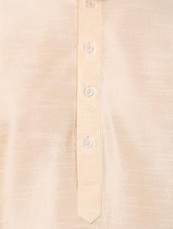 beige dupion kurta pyjama set - 16264035 - Zoom Image - 5