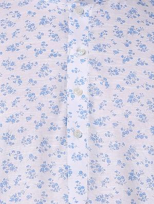 white floral printed kurta pyjama set - 16264063 - Standard Image - 5