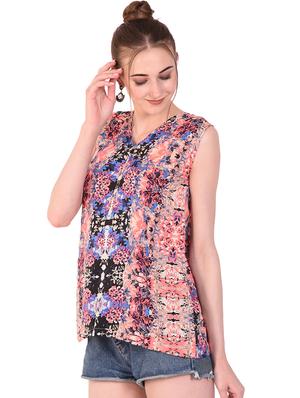sleeveless kaleidoscopic print top - 16264610 - Standard Image - 2
