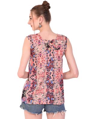 sleeveless kaleidoscopic print top - 16264610 - Standard Image - 3