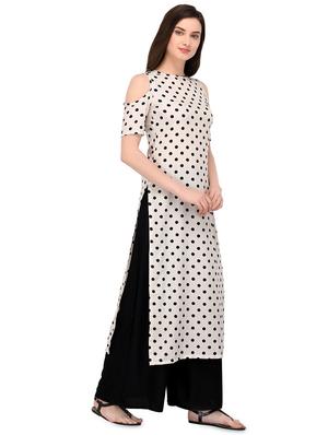 polka dots straight kurta - 16264707 - Standard Image - 2