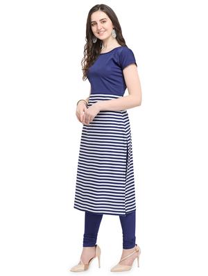 striped printed straight kurta - 16264708 - Standard Image - 2