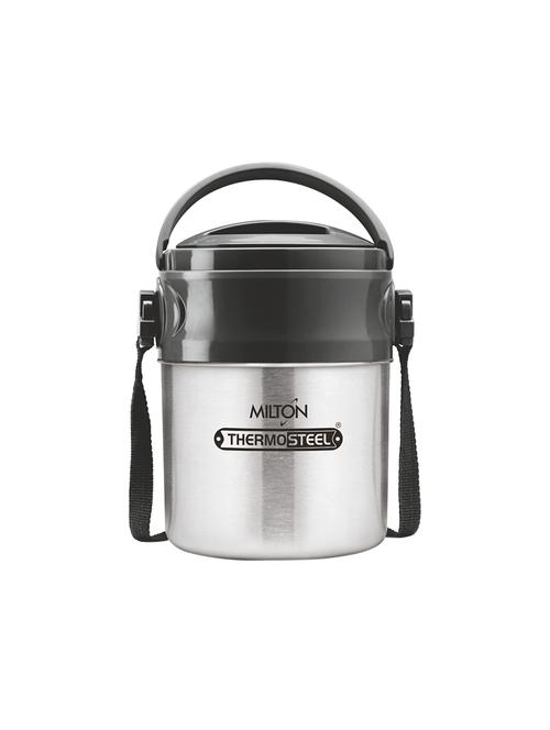 milton steel on deluxe 3 lunch pack with 3 stainless steel containers, 320 ml each - 16264937 - Very Small Image - 1