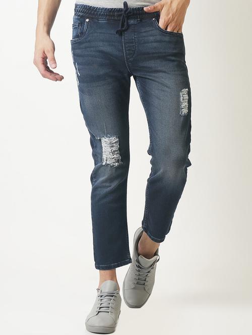 navy blue ripped jeans - 16265115 - Very Small Image - 1