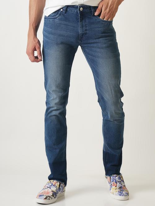 blue heavy washed jeans - 16265118 - Very Small Image - 1