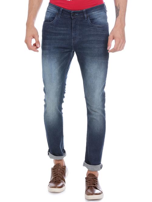 blue denim heavy washed jeans - 16265177 - Very Small Image - 1