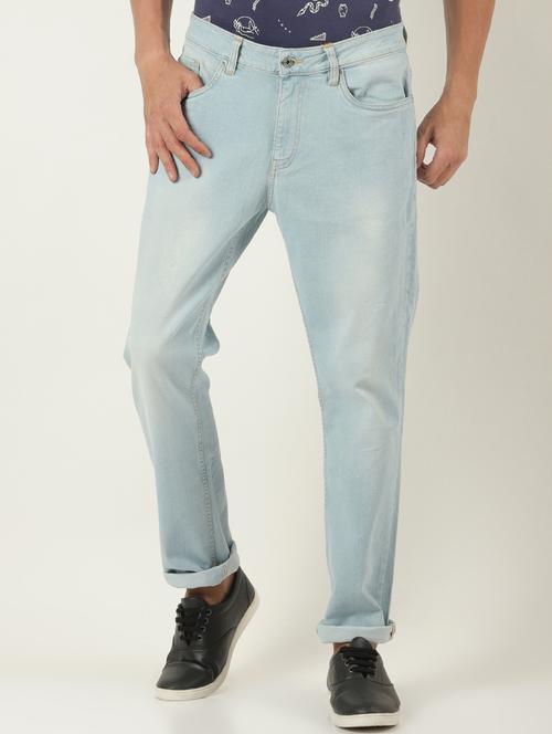 blue denim light washed jeans - 16265182 - Very Small Image - 1