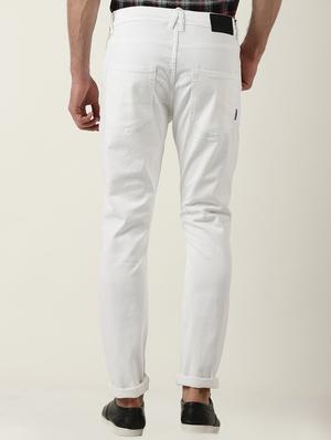 white denim plain jeans - 16265194 - Standard Image - 3