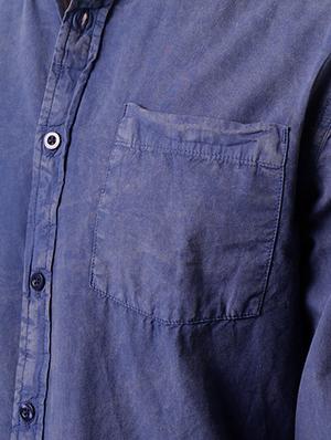 blue solid casual shirt - 16265203 - Standard Image - 5