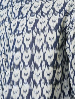 blue printed casual shirt - 16265208 - Standard Image - 5