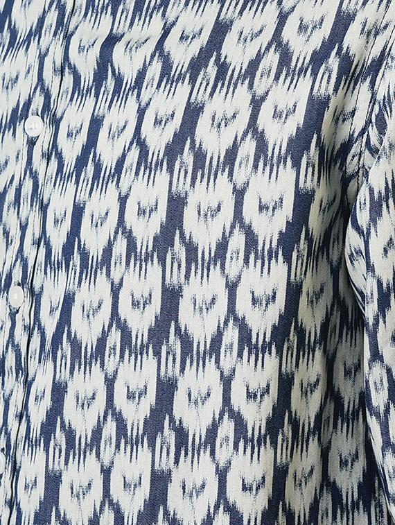 blue printed casual shirt - 16265208 - Zoom Image - 5