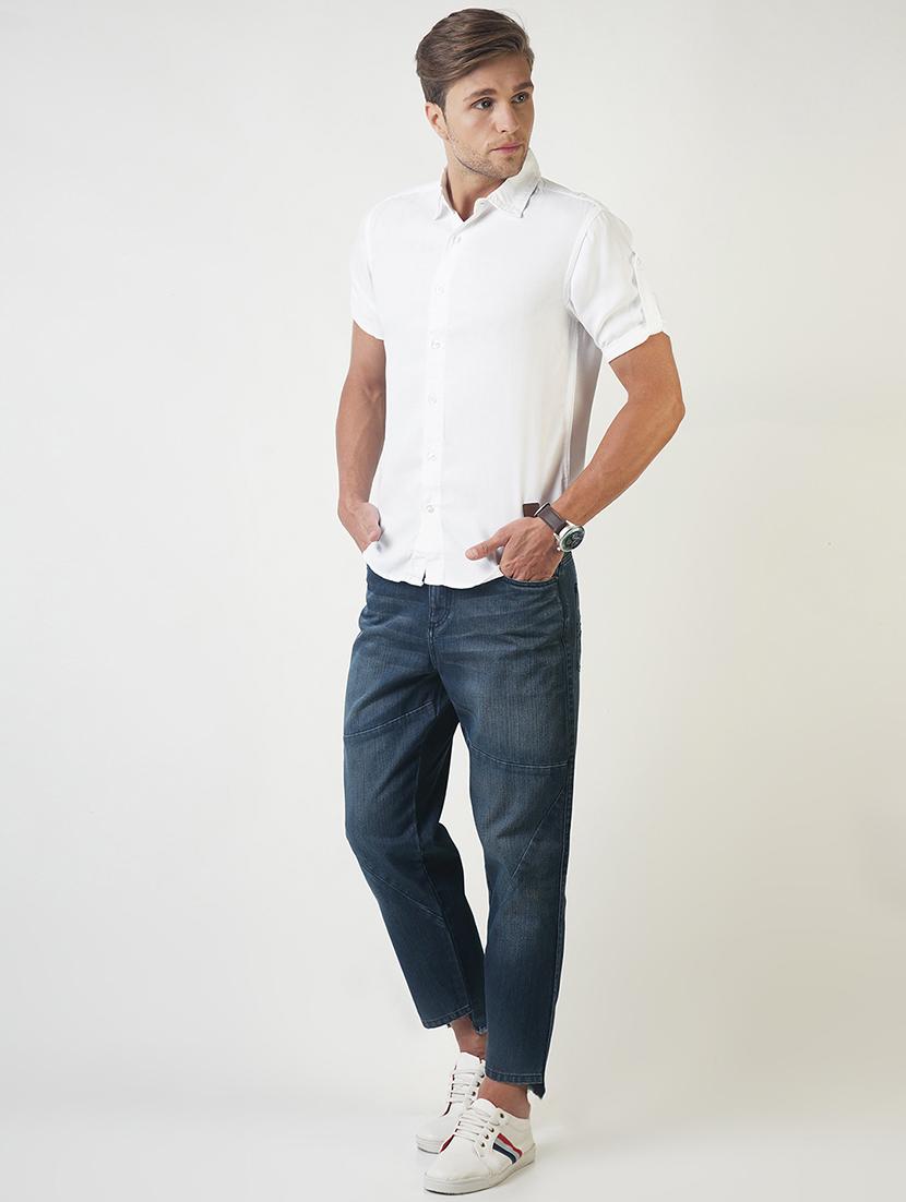 white solid casual shirt - 16265228 - Zoom Image - 4