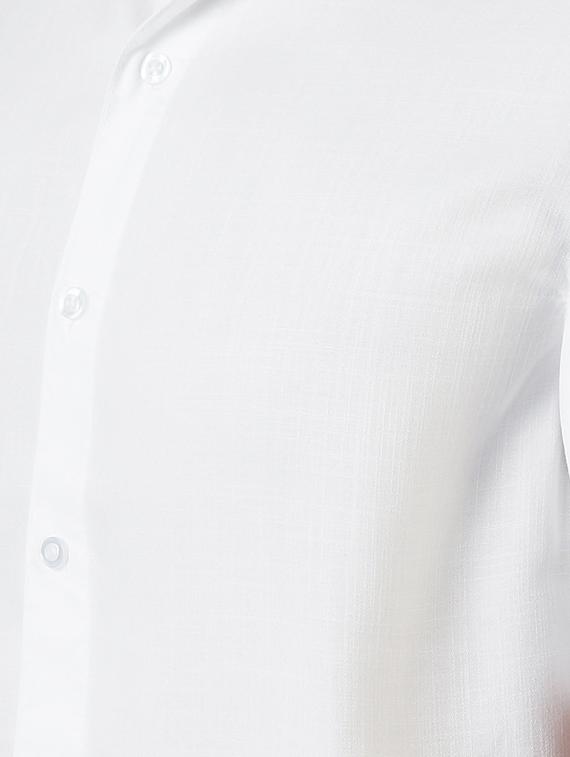 white solid casual shirt - 16265228 - Zoom Image - 5