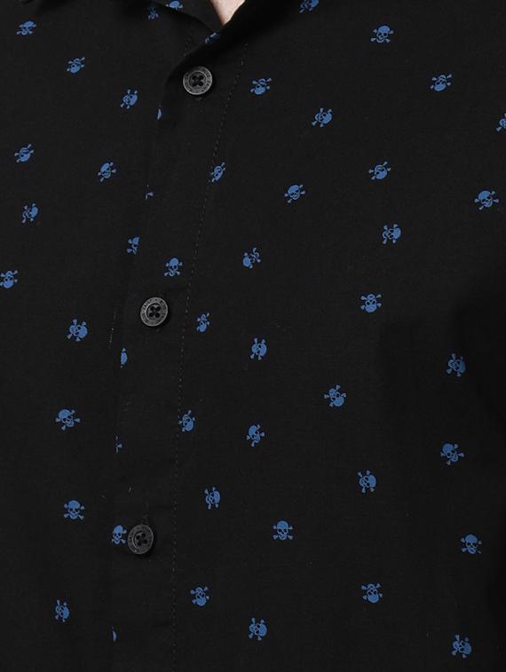 black printed casual shirt - 16265270 - Zoom Image - 5