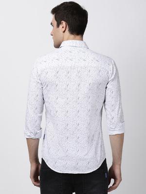 white printed casual shirt - 16265272 - Standard Image - 3