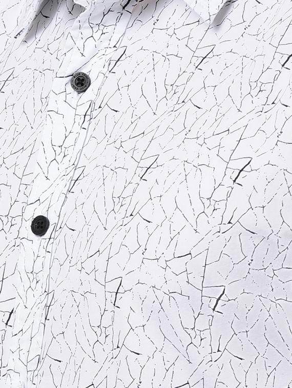 white printed casual shirt - 16265272 - Zoom Image - 5
