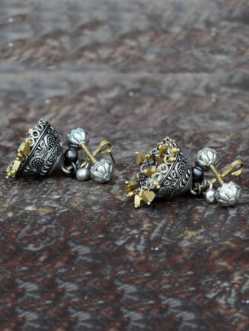 multi colored brass drop earring - 16265360 - Very Small Image - 1