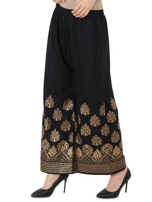 foil print rayon palazzo - 16265591 - Standard Image - 2