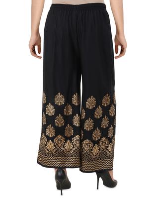 foil print rayon palazzo - 16265591 - Standard Image - 3