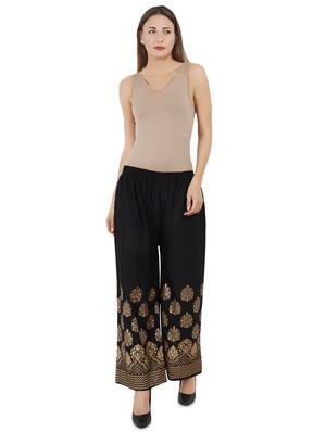 foil print rayon palazzo - 16265591 - Standard Image - 4