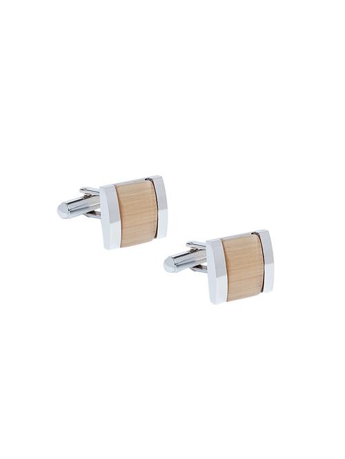 brown metal cufflink - 16265597 - Standard Image - 1