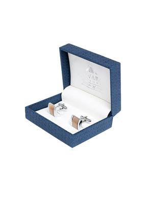 brown metal cufflink - 16265597 - Standard Image - 3