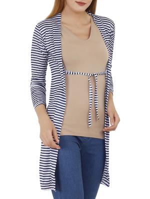 tie up front striped shrug - 16265661 - Standard Image - 2