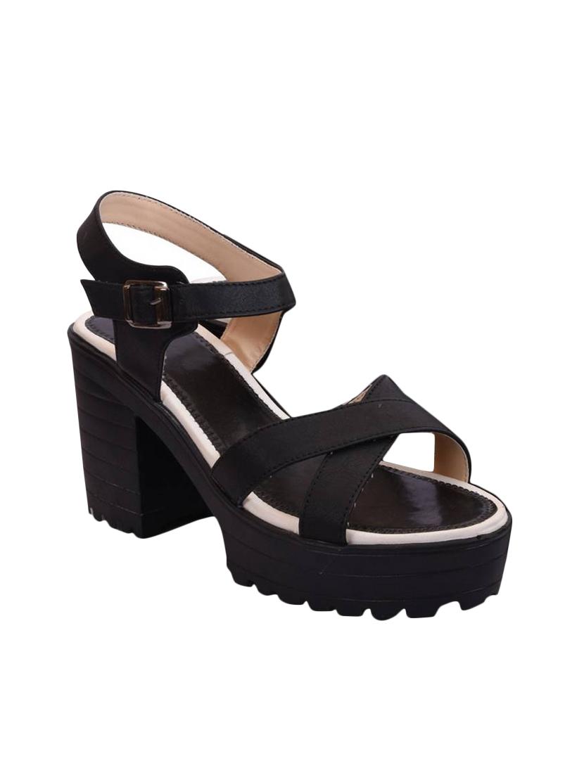 black back strap sandals - 16266105 - Zoom Image - 1