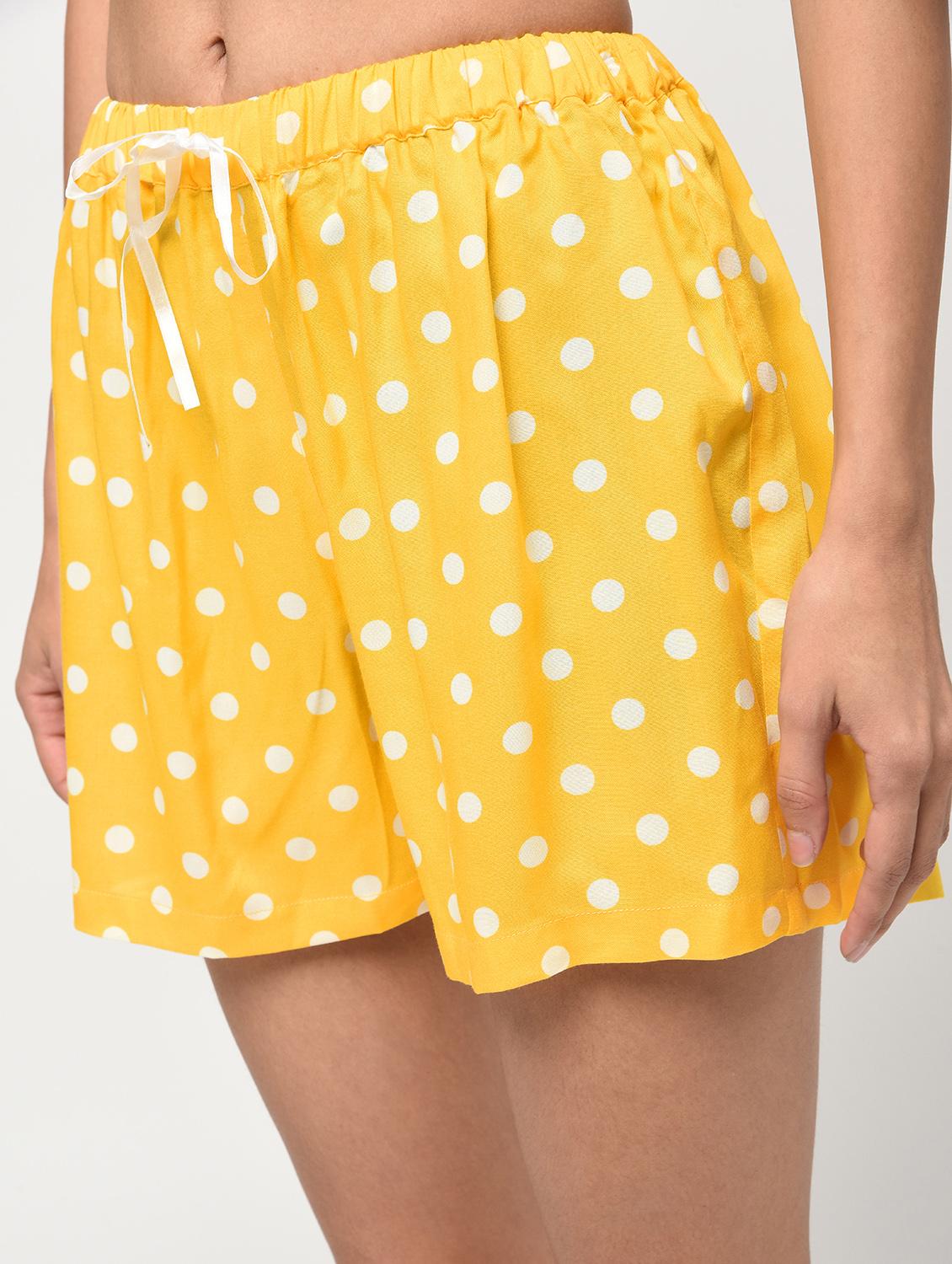 polka dots drawstring shorts - 16266289 - Zoom Image - 5
