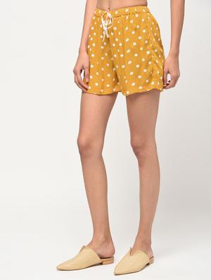 polka dots drawstring shorts - 16266291 - Standard Image - 3