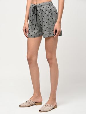 polka dots drawstring shorts - 16266294 - Standard Image - 3