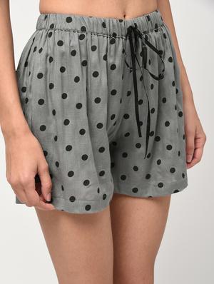 polka dots drawstring shorts - 16266294 - Standard Image - 5