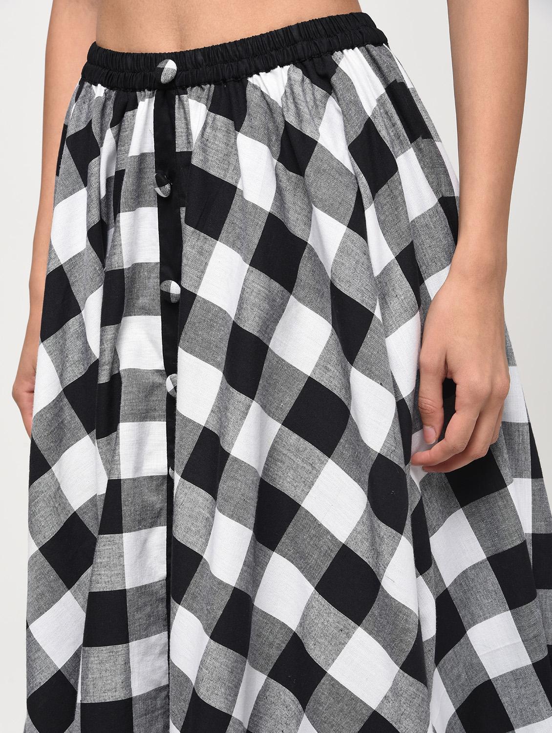 white cotton asymmetric skirts - 16266296 - Zoom Image - 5